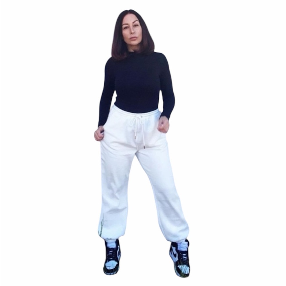 Naked Wardrobe Jogger Sweatpants -‎ White